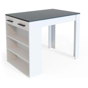 Esstisch Vicco Repose, 32902, anthrazit / weiß