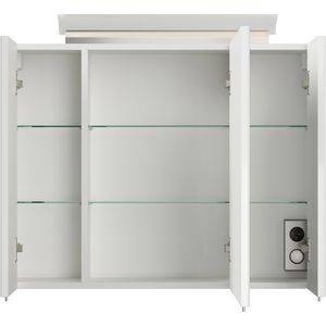 Produktbild für Spiegelschrank Posseik weiß hochglanz
