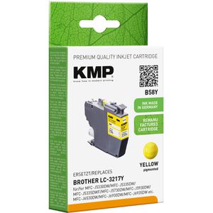 Produktbild für Tinte KMP B58Y für Brother LC-3217Y