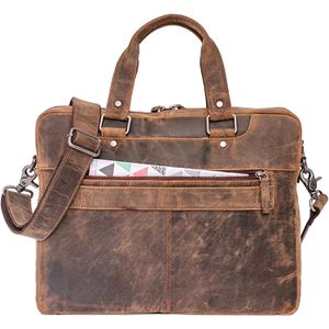 Produktbild für Aktentasche Almadih Luca braun vintage, mit Laptopfach