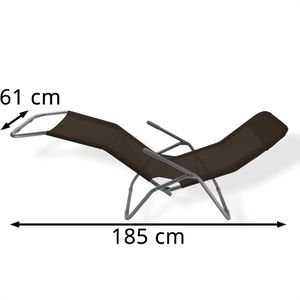 Produktbild für Sonnenliege DEMA Viginia 94030, aus Stahl / Kunststoff