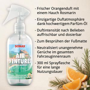 Produktbild für Autoduft Sonax AirVentures 05941410, Orange &amp; Rosemary