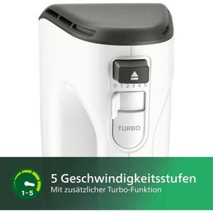 Produktbild für Handmixer Philips Series 5000, HR3741/00, 5 Geschwindigkeiten