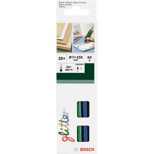 Bosch Heißklebesticks Schmelzkleber Glitter, Ø 7mm, Länge 150mm, 10 Sticks