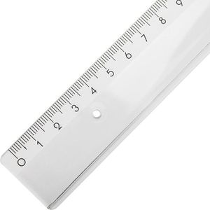M+R Lineal 20cm transparent PS Schullineal Plastiklineal Zeichenlineal 