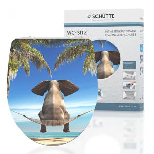 WC-Sitz Schütte Happy Elephant 82580, oval, aus Duroplast