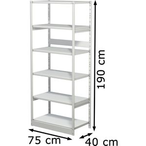Produktbild für Aktenregal Kerkmann Progress 500, 50950311, aus Metall