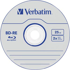 Produktbild für Blu-ray-Rohlinge Verbatim 43694, wiederbeschreibbar, BD-RE