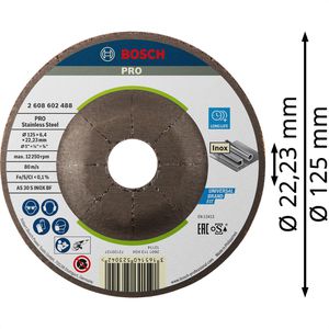 Produktbild für Schruppscheibe Bosch PRO Stainless Steel