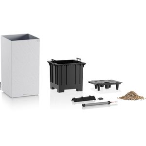 Produktbild für Übertopf Lechuza CANTO Slatestone 40 high, hellgrau,40x76x40cm