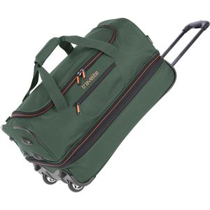 Reisetasche Travelite Basics, erweiterbar, dunkelgrün, 55 cm