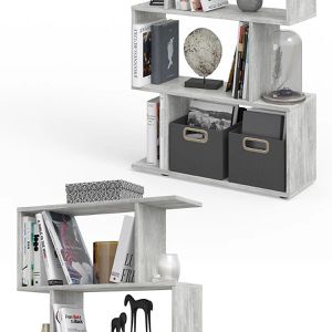 Produktbild für Bücherregal Vicco Levio, grau