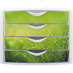 Produktbild für Schubladenbox Helit H6129650, the chameleon, A4