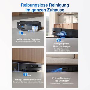 Produktbild für Saugroboter ECOVACS DEEBOT T80 OMNI, schwarz
