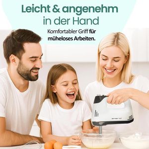 Produktbild für Handmixer Emerio HM-130365, weiß, 6 Geschwindigkeiten