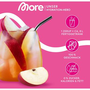 Produktbild für Sirup More Zerup Red Apple, zuckerfrei