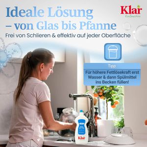 Produktbild für Spülmittel Klar EcoSensitive, ohne Duftstoffe, Konzentrat