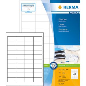 Universaletiketten Herma 4474 Premium, weiß
