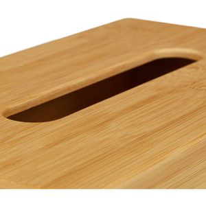 Produktbild für Taschentuchbox Relaxdays 10024621, aus Bambus