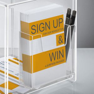 Produktbild für Spendenbox Sigel VA 152, Acryl, transparent