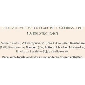 Produktbild für Tafelschokolade Merci Mandel-Milch-Nuss