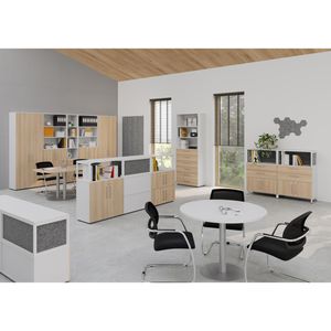Produktbild für Aktenschrank Hammerbacher Serie 9 Advanced, aus Holz