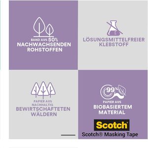 Produktbild für Kreppband Scotch Surfaces Delicates