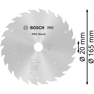 Produktbild für Kreissägeblatt Bosch PRO Wood, 2608837685