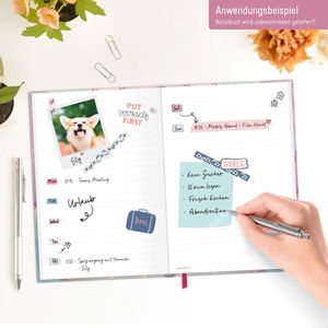 Produktbild für Notizbuch paper&amp;you Silky Pink, 8571-3, Karton Softcover