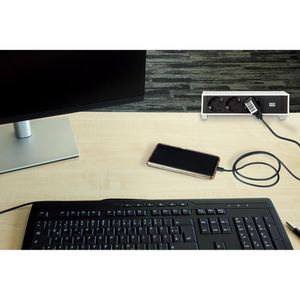 Produktbild für Tischsteckdose Bachmann Desk 2, mit 0,2 m GST18 Kabel