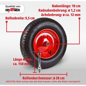Produktbild für Schubkarrenrad Grafner 4.80/4.00-8, luftbereift