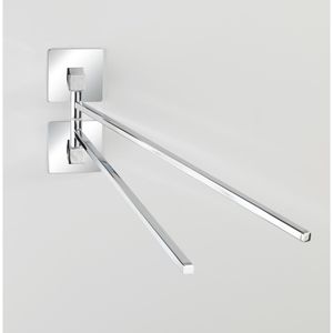 Produktbild für Handtuchhalter Wenko Quadro Turbo-Loc, silber