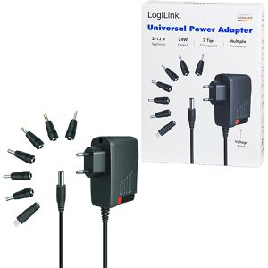 Produktbild für Universal-Netzteil LogiLink PA0161A, 2 A, 3 - 12 V