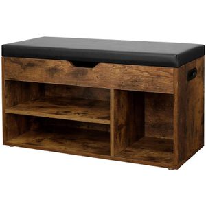 Schuhbank Vasagle LHS30BX, vintage braun, aus Holz