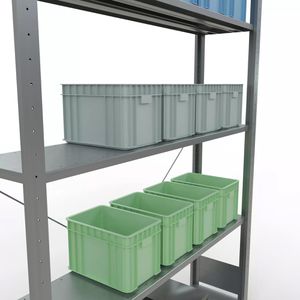 Produktbild für Schwerlastregal Schulte 12730-130, 5 Metallböden
