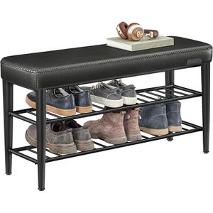 Schuhbank Vasagle EKHO, schwarz, aus Metall