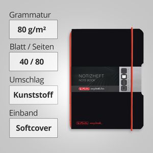 Produktbild für Notizbuch Herlitz 11361599 my.book flex, Kunststoff Softcover