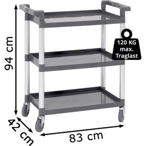 Produktbild für Servierwagen Bartscher Adjutant A300049, Aluminium/ Kunststoff