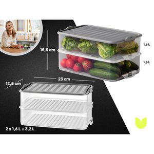 Produktbild für Aufschnittbox uandu Kühlschrankdose, aus Kunststoff