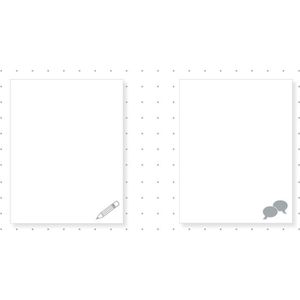 Produktbild für Schreibunterlage RNK 46647, dotted, weiß