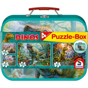 Puzzle Schmidt-Spiele 56495, Dinos Puzzle-Box