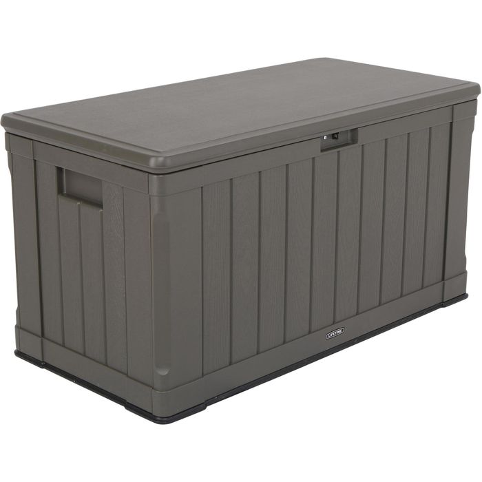 Lifetime Gartenbox Premium, aus Kunststoff, 128 x 64 x 67cm, 440 Liter, braun – Böttcher AG