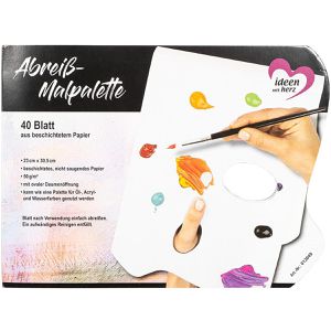 Mischpalette Ideen-mit-Herz 013049, Abreiß-Malpalette 40 Blatt