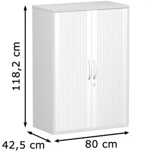 Produktbild für Rollladenschrank Geramöbel Flex, S-383110-SL, aus Holz