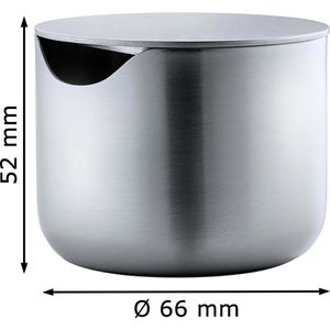 Produktbild für Zuckerdose Blomus Basic, silber