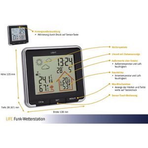 Produktbild für Wetterstation TFA 35.1153.01 LIFE, Funk, digital