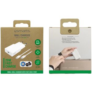 Produktbild für USB-Ladegerät 4smarts PDPlug Slim GaN 1C, 20 Watt