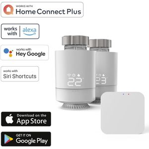 Produktbild für Heizkörperthermostat Hama Starter Set, App-fähig