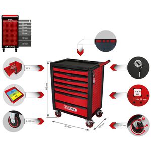 Produktbild für Werkzeugwagen KS-Tools RACINGline, 826.7598