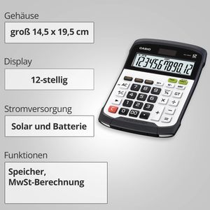 Produktbild für Taschenrechner Casio WD-320MT, MwSt-Berechnung